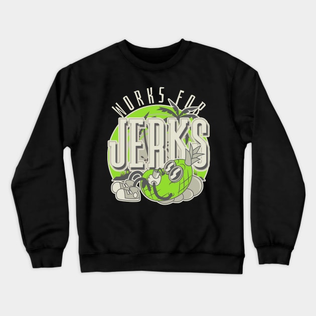 Off Duty Green Bean Crewneck Sweatshirt by funandgames